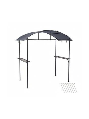 relaxdays Grill Pavillon in Anthrazit - (B)210 x (H)230 x (T)116 cm