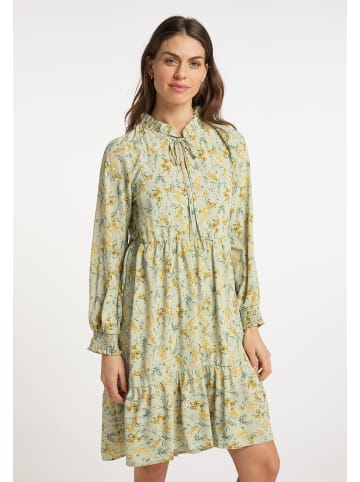 Albee Women Kleid Mit Blütenprint in Hellgrün Mehrfarbig