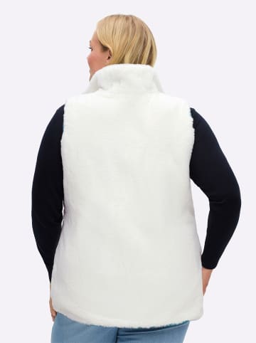 sheego Wende-Weste in topas-ecru