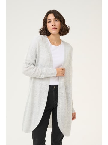 Kaffe Strickjacke KAemria Regular fit in Light Grey Melange