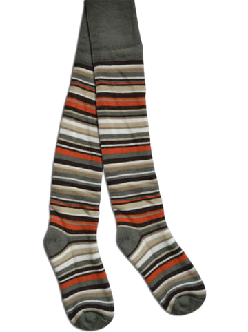 normani Baby Thermostrumpfhose -Ringelmuster in Khaki