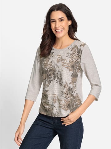 WITT WEIDEN Rundhalsshirt in elfenbein-beige-bedruckt