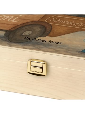 Mr. & Mrs. Panda Teebox Igel Maronen Design ohne Spruch in Weiß