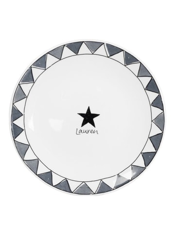Blond Amsterdam Frühstücksteller Noir Stern in Schwarz - 22cm