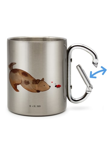 Mr. & Mrs. Panda Thermobecher Hund Marienkäfer ohne Spruch in Silber