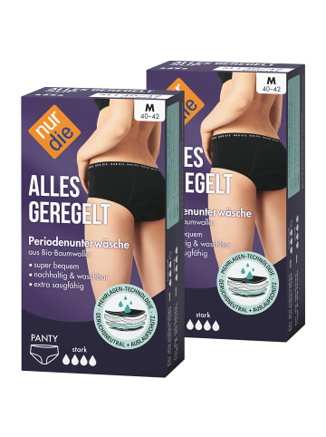 Nur Die Periodenunterwäsche Alles Geregelt Panty stark in Schwarz