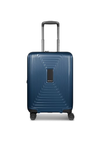 Redolz Essentials 14 4 Rollen Kabinentrolley 55 cm mit Dehnfalte in dark blue metallic