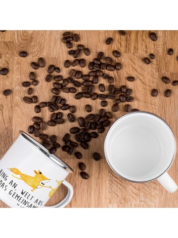 Mr. & Mrs. Panda Teetasse Verlobung Glück mit Spruch in Transparent