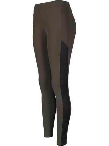 Urban Classics Leggings in darkolive/blackcamo