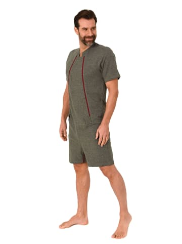 NORMANN Pflegeoverall kurzarm Reissverschluss Vorne - 88433 in anthrazit