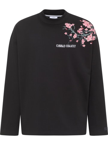 Carlo Colucci Sweatshirt Dragogna in Schwarz