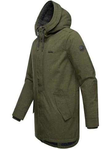 ragwear Kurzmantel Mr Smithem Melange in Olive