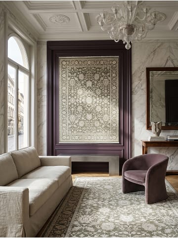 KADIMA DESIGN Teppich Kurzflor Orientalisch pflegeleicht Wohnzimmer Schlafzimmer Flur in Grün