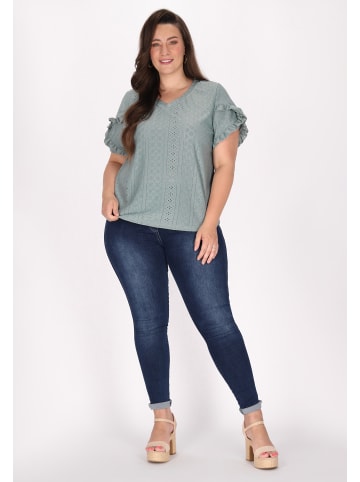 gaya Damen Plus Size Blouse in Laurel Green