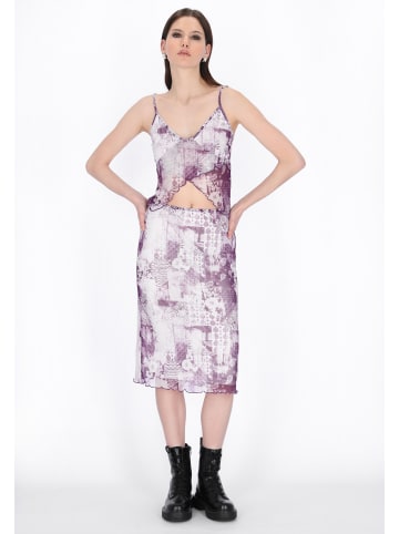 myMo ROCKS Women Top in dark purple multicolor