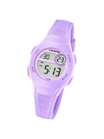 Calypso Digital-Armbanduhr Calypso Junior lila klein (ca. 28mm)