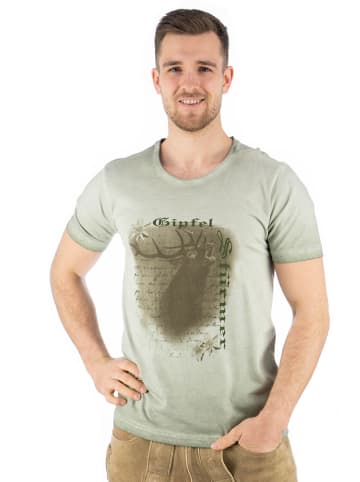 OS-Trachten T-Shirt Lyusop in khaki/schlamm