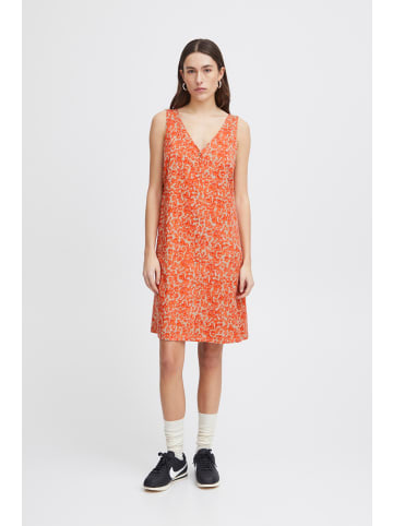 ICHI IHAYA DR Regular fit in Coral Rose Leo Aop