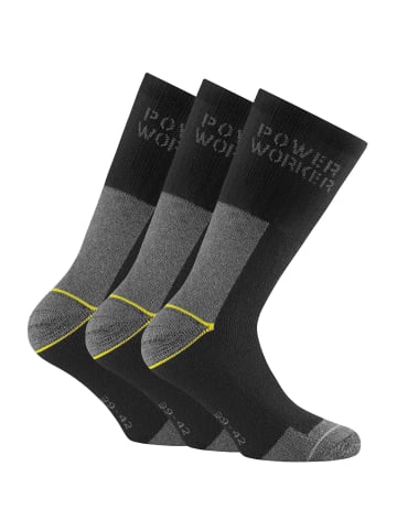 Rohner Socken 3er Pack in Schwarz/Grau