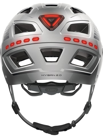 ABUS Fahrradhelm Hyban 2.0 LED in signal silver