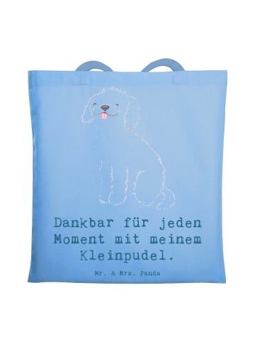 Mr. & Mrs. Panda Tragetasche Kleinpudel Moment mit Spruch in Sky Blue