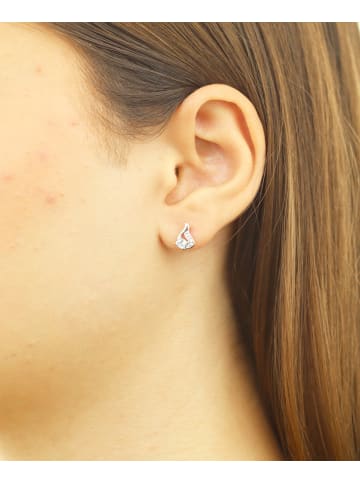 Diamant L'éternel Ohrringe aus 375 Weißgold mit 0.32 Karat Diamant mit Topas