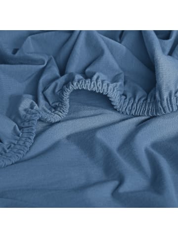 Erwin Müller Mako-Interlock-Jersey Bio Spannbettlaken München in blau