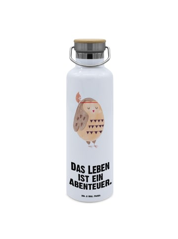 Mr. & Mrs. Panda Trinkgefäß Eule Federschmuck mit Spruch in Weiß