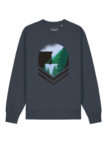 wat? Apparel Sweatshirt Bay Climbing in India Ink Grey