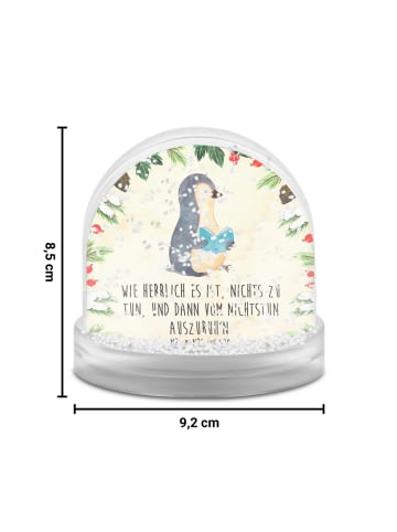 Mr. & Mrs. Panda Schneekugel Weihnachten Pinguin Buch mit Spruch in Naturpapier