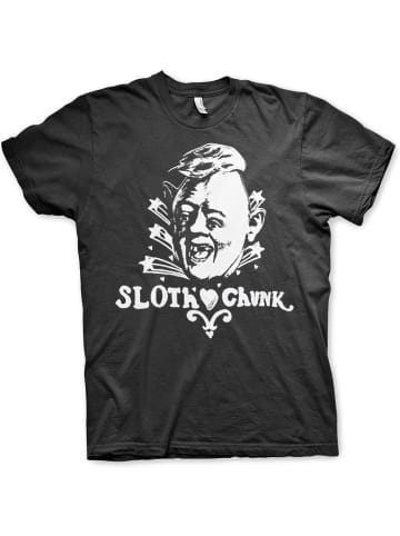 The Goonies T-Shirt "Sloth Loves Chunk Big Tall T-Shirt" in Schwarz