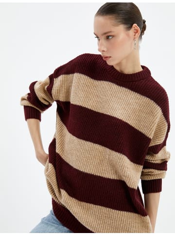 KOTON Sweater in Beige Gestreift