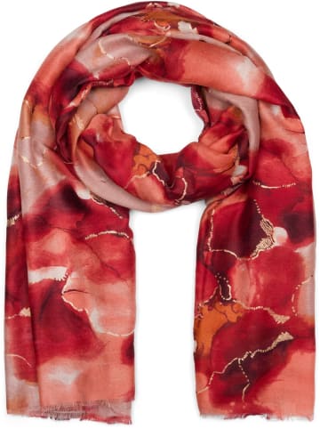 styleBREAKER Schal in Rot-Orange
