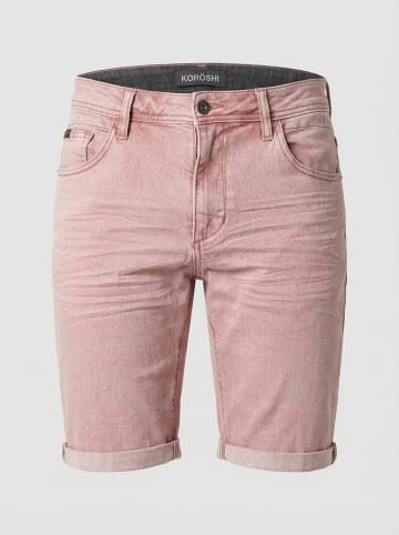 KOROSHI Reguläre baumwolljeans in pink