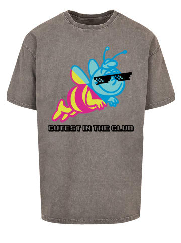 F4NT4STIC Oversize T-Shirt Die Biene Maja Cutest In Club Heroes of Childhood in Asphalt