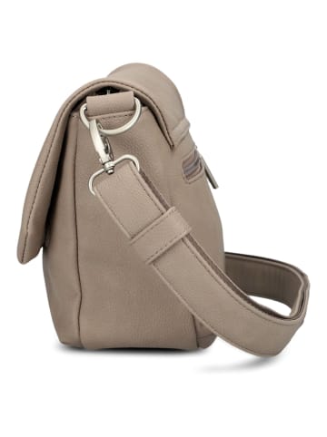 Zwei Mademoiselle M60 - Umhängetasche 33 cm (cord-mocca) in nubuk-cappuccino