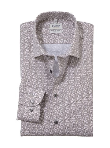 OLYMP  Hemd body fit in Braun