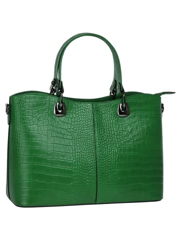 Cluty Handtasche echt Leder in grün
