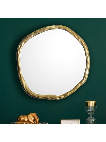 KADIMA DESIGN Wandspiegel Asymmetrisch 60x60 cm Metall Design Hängespiegel ,