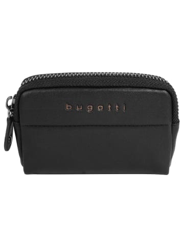 Bugatti Schlüsseltasche NOME echt Leder in schwarz