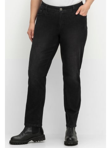 sheego Stretch-Jeans in black denim