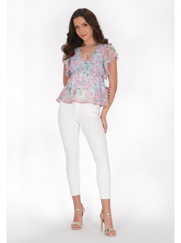 faina Women Blouse in light blue multicolor