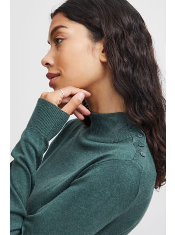 b. young BYMMPIMBA1  BUTTON JUMPER - KNIT Tight fit in Cilantro Melange