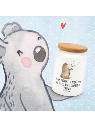 Mr. & Mrs. Panda salzdose Bär Seifenblasen mit Spruch in Weiß