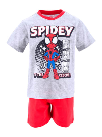 Spiderman Schlafanzug kurz Spidey in Hellgrau