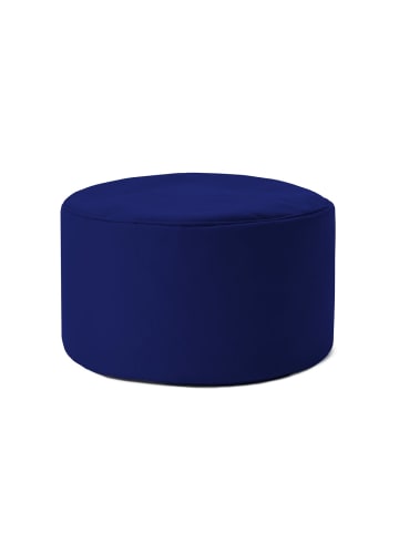 Lumaland Sitzsack-Hocker Pouf rund 50l navyblau  Blau