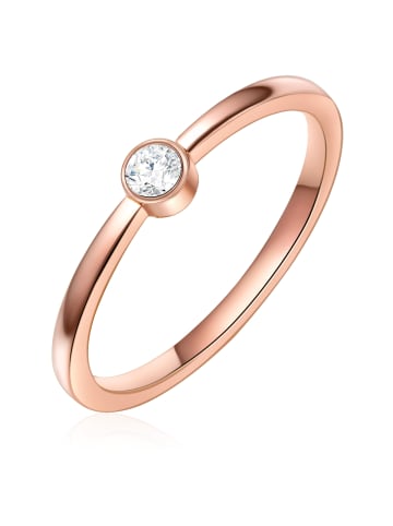 Eastside NY Ring Edelstahl roségold  Zirkonia weiß in roségold