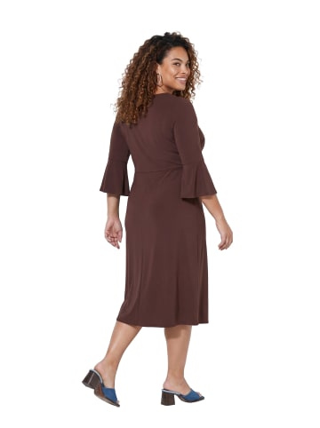 MIAMODA Midikleid in haselnussbraun
