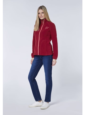 Oklahoma Jeans Fleecejacke in Rot