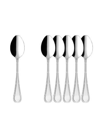 Villeroy & Boch 6er Set Tafellöffel Kreuzband Septfontaines in Silber 203 mm in silber